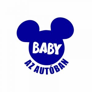 Baby az autóban Mickey
