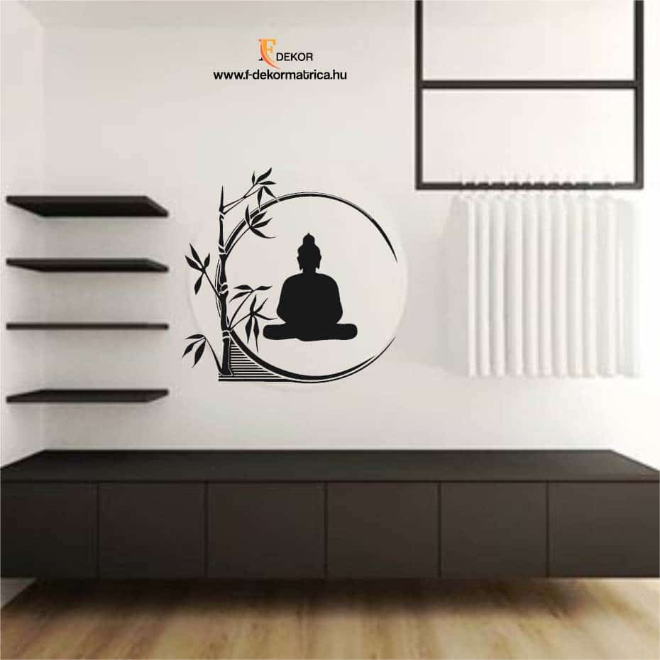 Buddha dekoráció matrica