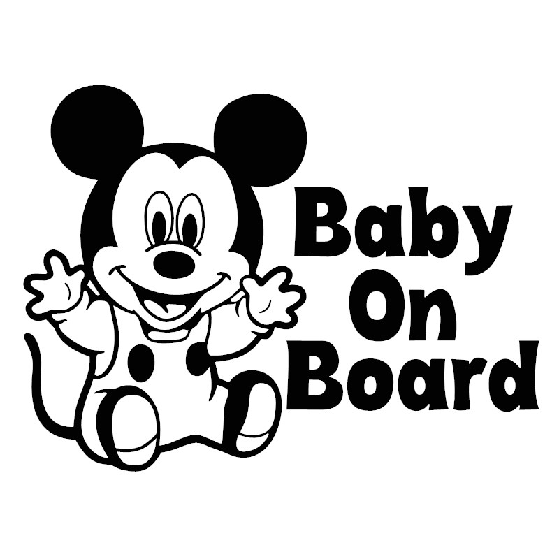 Baby on board Mickey