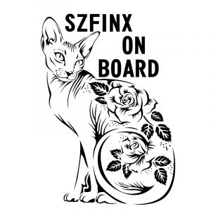 Szfinx on board / Cica az autóban